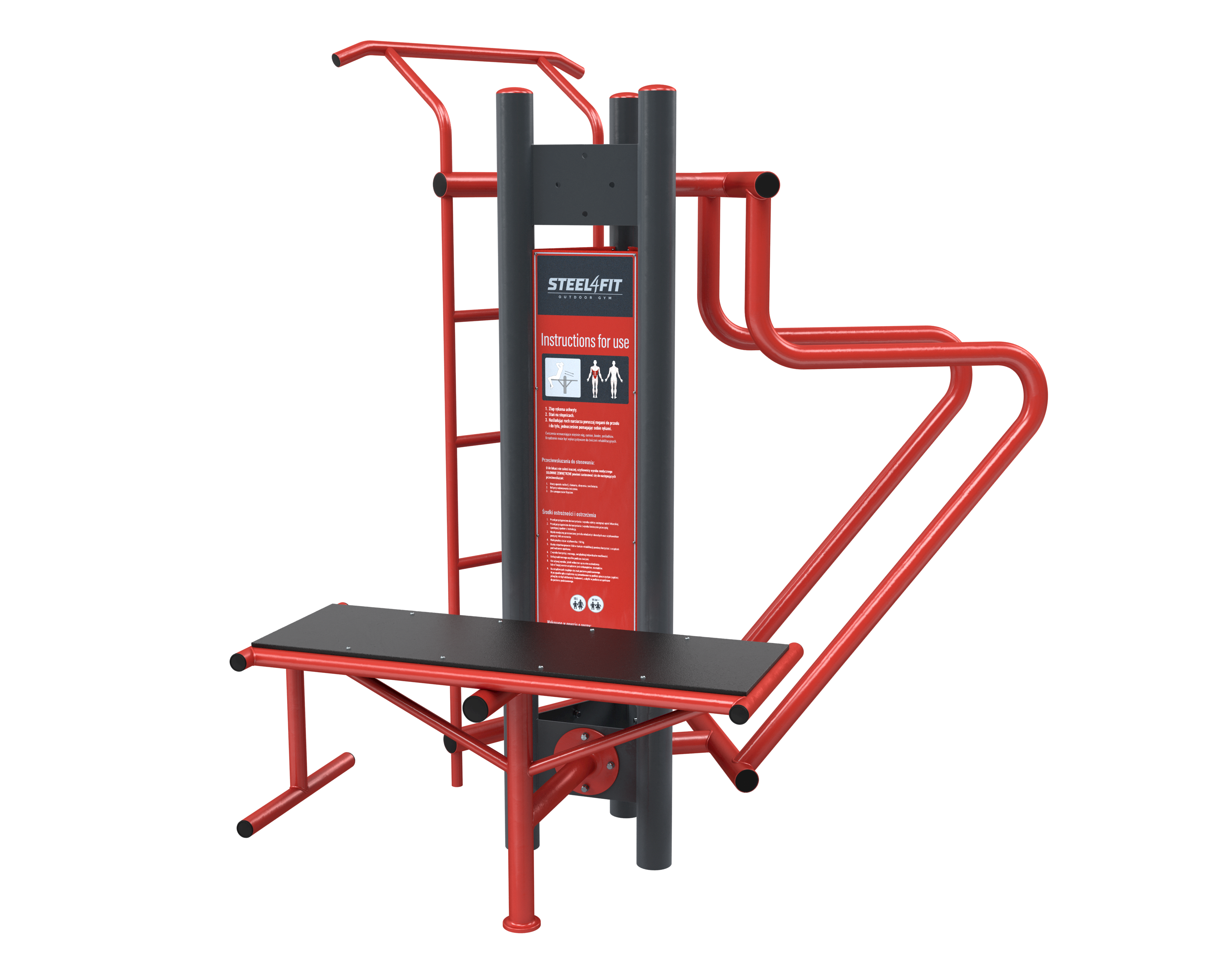  DREI STATIONEN Fitnessgeräte
