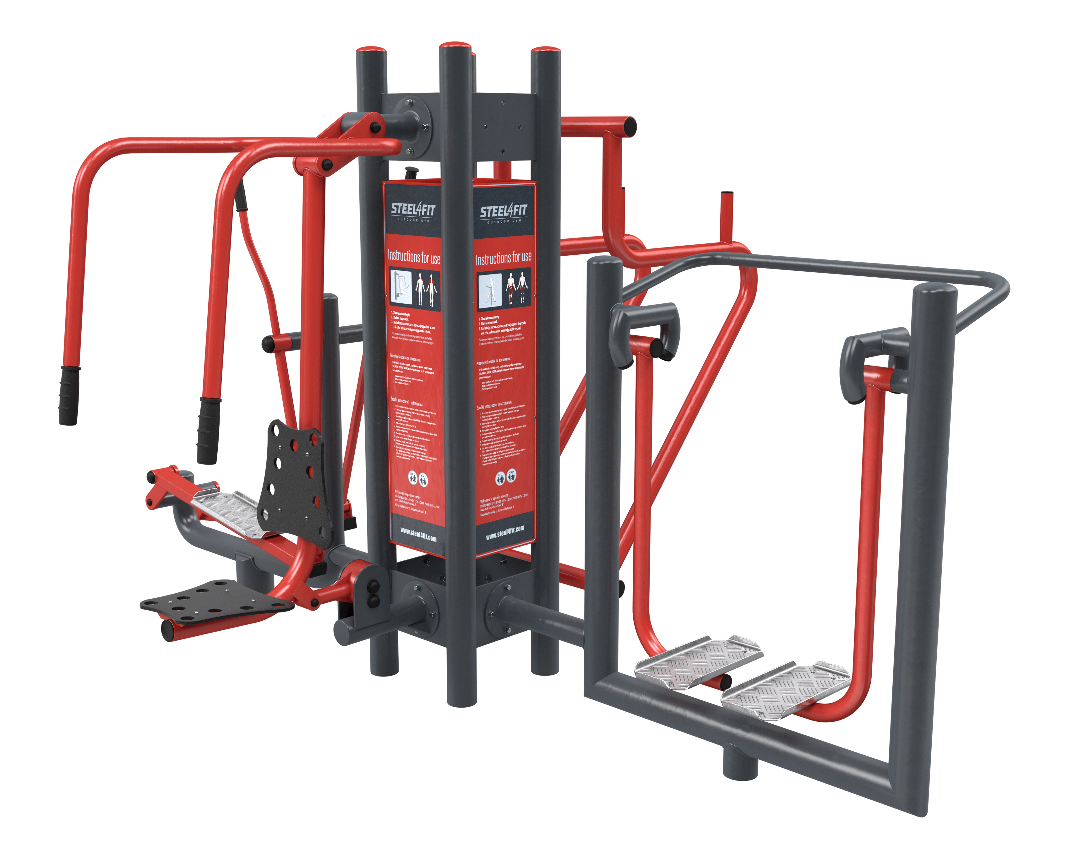 VIER STATIONEN Fitnessgeräte